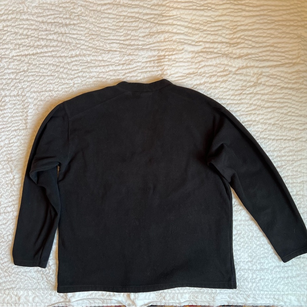 Columbia- Men’s Mock Neck Fleece Sweatshirt- Black- Large - Picture 7 of 8